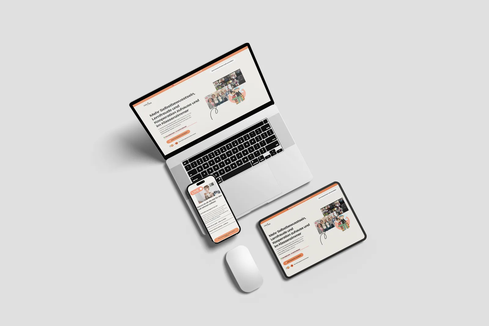 Stark ins Neue gGmbH — Landingpage, die zur Kursanmeldung führt